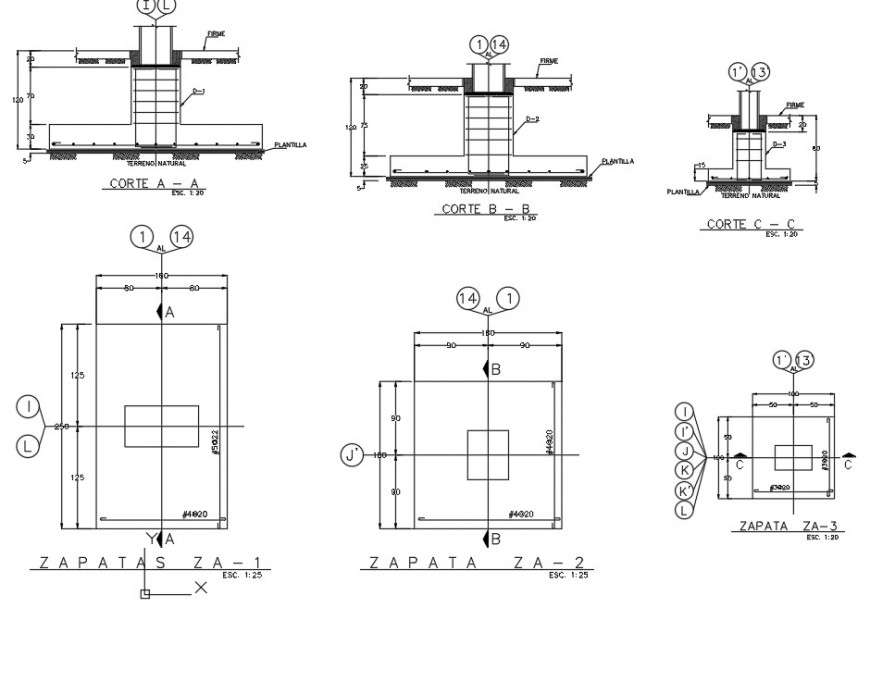 Section line foundation plan layout file