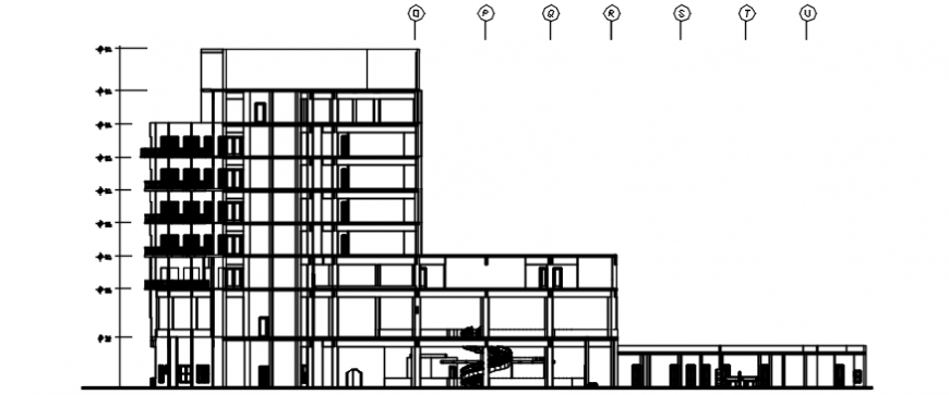 Section of a hotel cad file