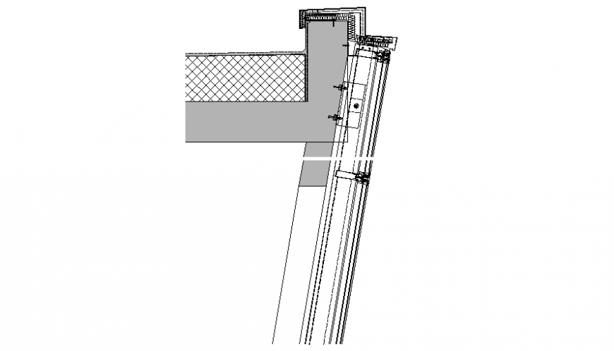 Section of roof plan autocad file
