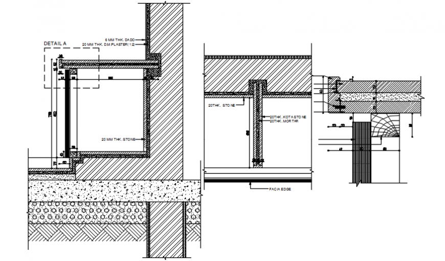 Sectional wall inner detail file