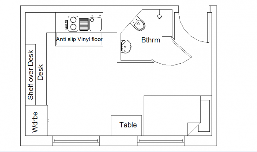 Self contained student accommodation autocad file