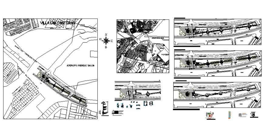 Set general plan of mall detail in auto cad