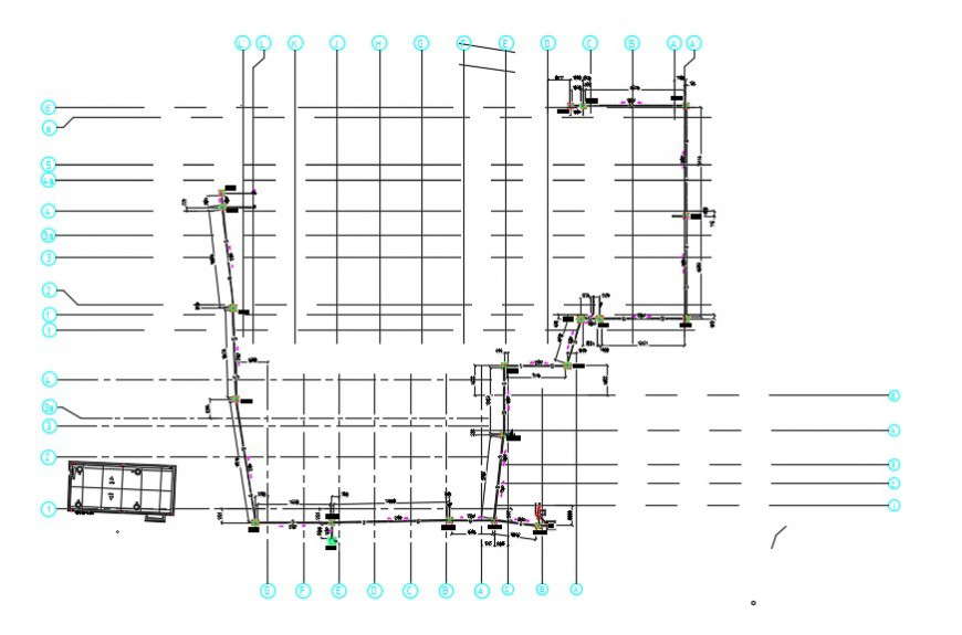 Sewage pit layout plan autocad file