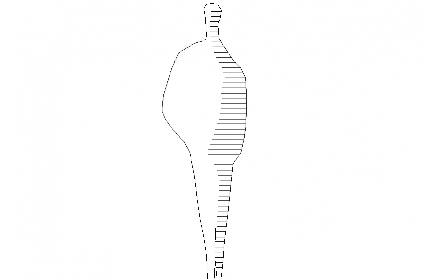Shadow people 2 d cad detail dwg file