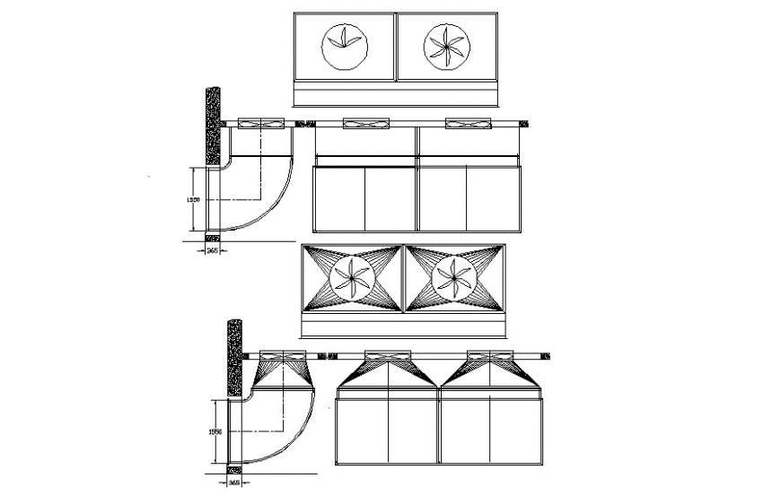 Shape and design drawings units 2d view autocad file