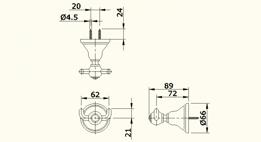 Shower bathing system detail dwg file