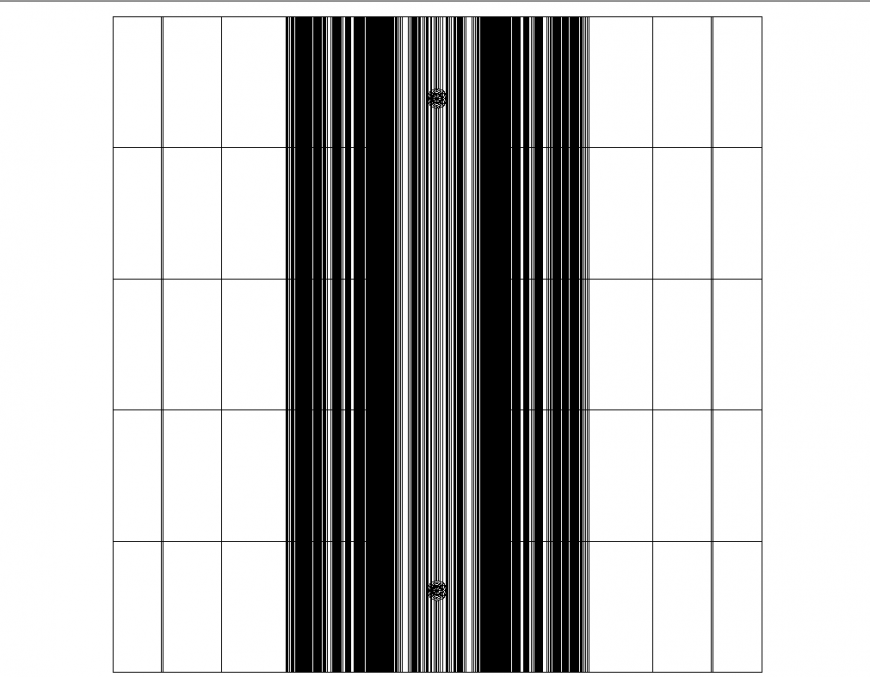 Shower bathroom front elevation detail