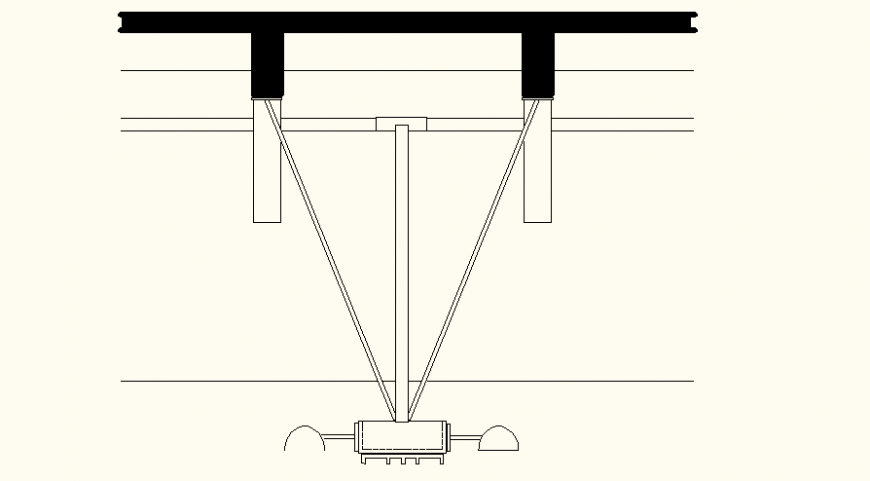 Shower system detail elevation dwg file