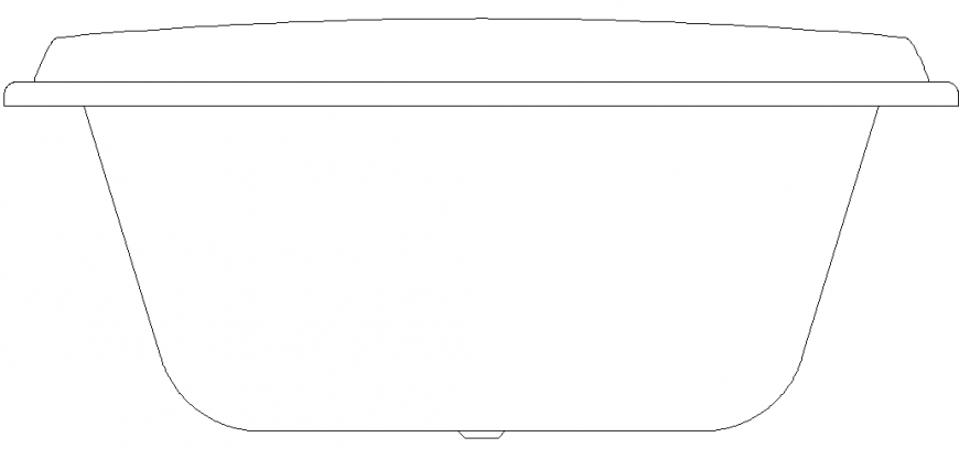 Side elevation design details in dwg file.