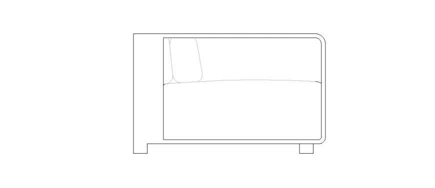 Simple table 2d elevation block cad drawing details dwg file