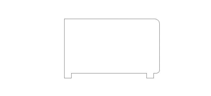 Simple table elevation 2d block cad drawing details dwg file