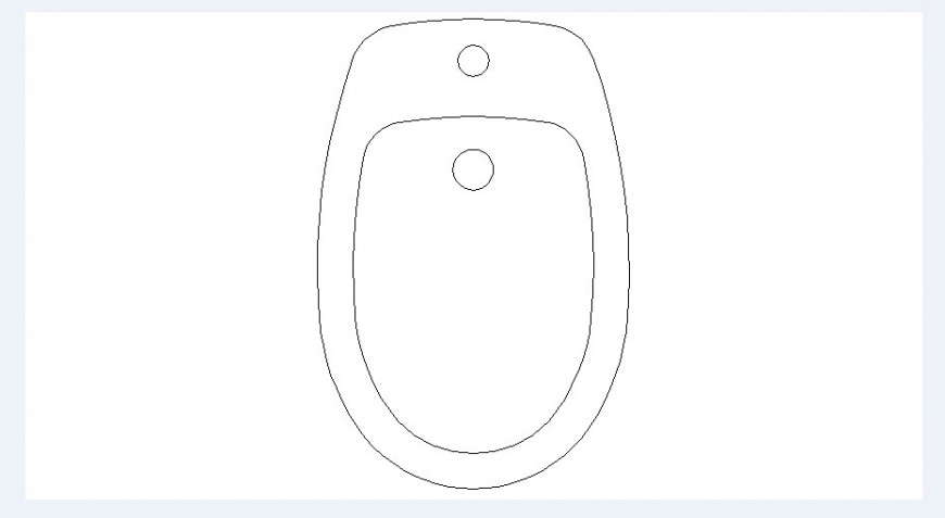 Simple toilet sheet elevation block cad drawing details dwg file