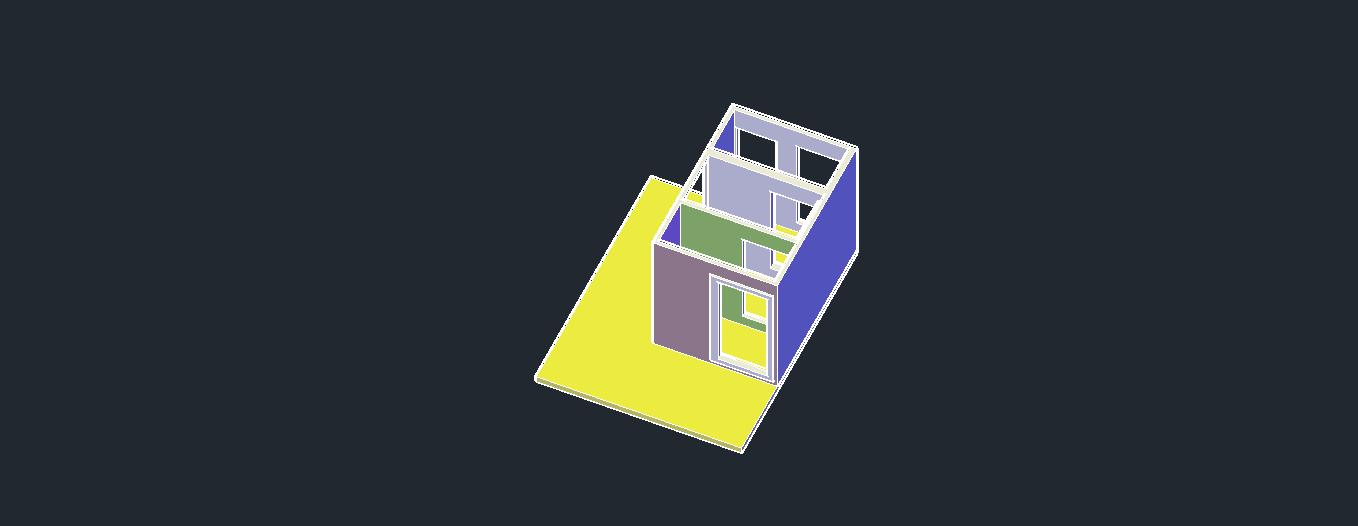 Simple House Plan Drawing DWG File