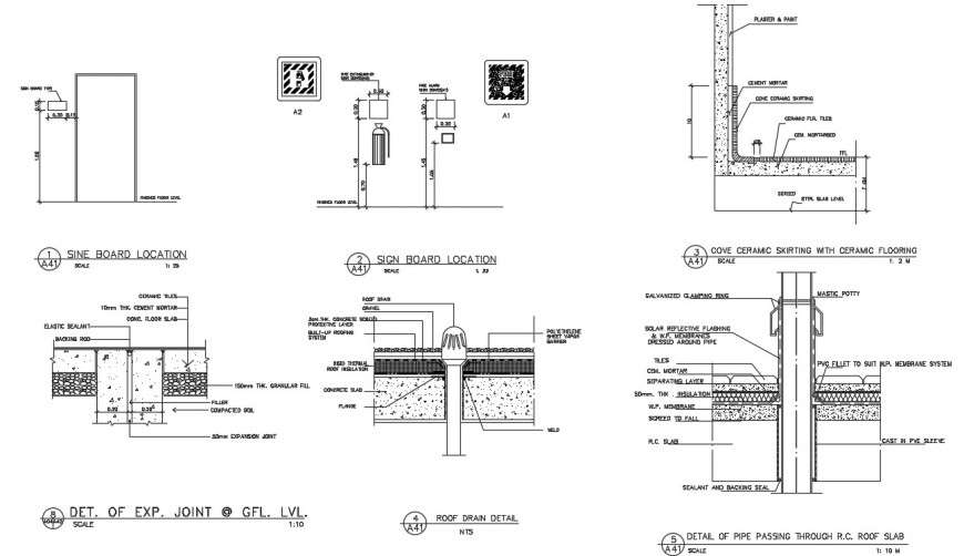 Sine board location AutoCAD software
