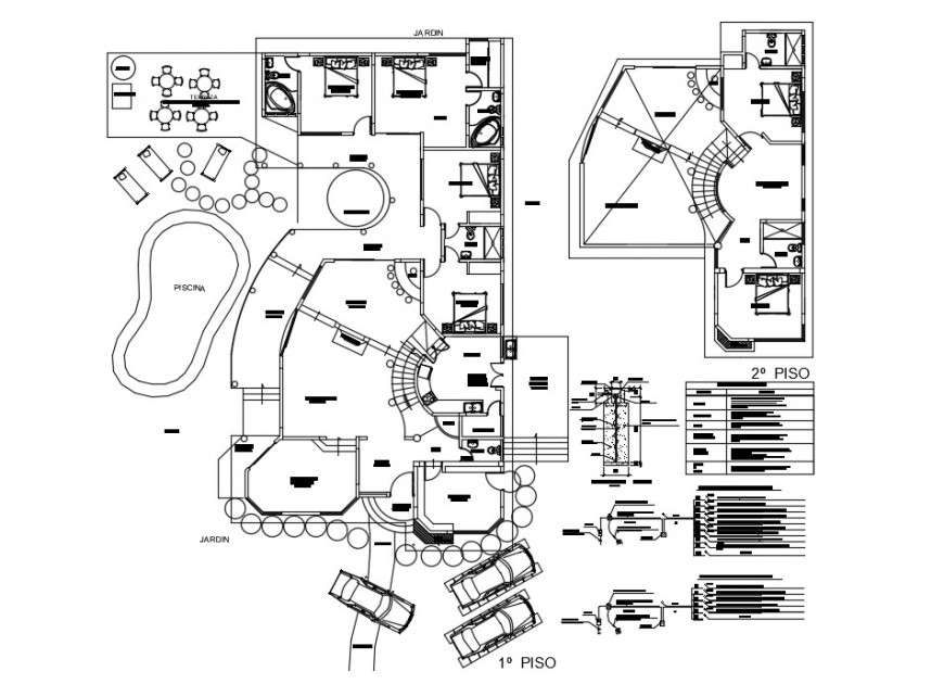 Single family dwg file in Autocad format