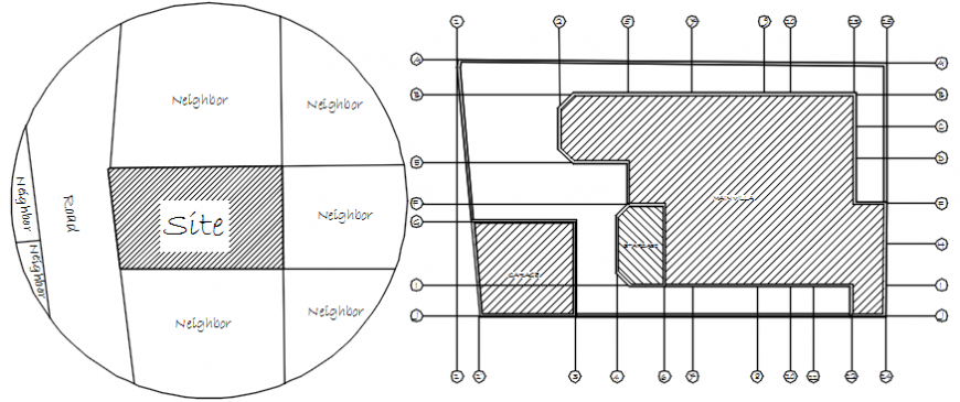 Site development plan cad file