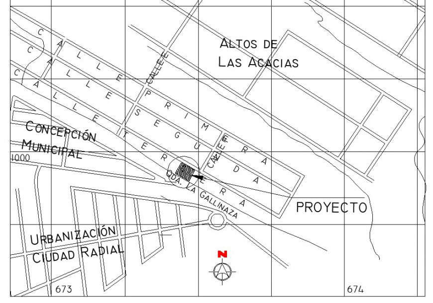 Site location plan layout file