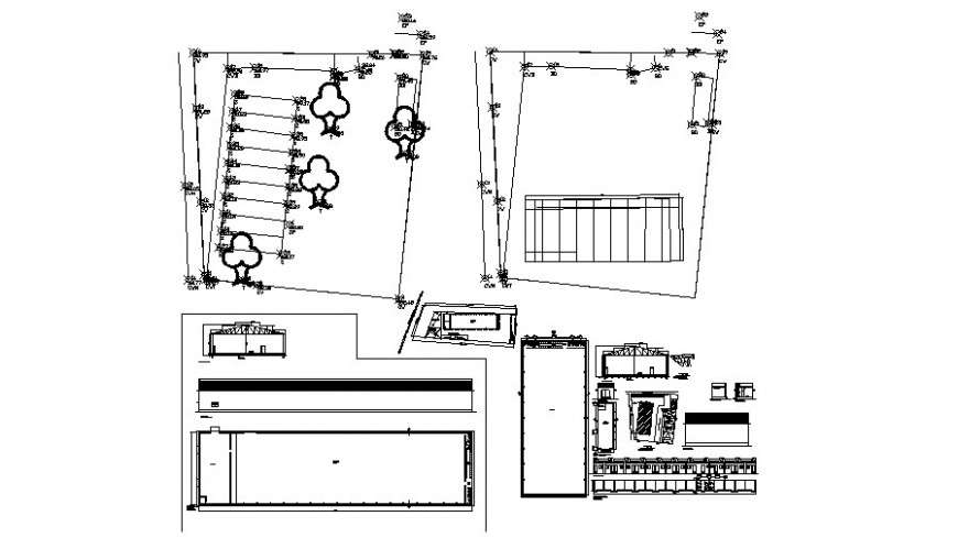 Site plan drawings detail 2d view autocad software file