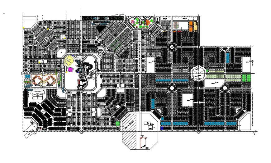 Site plan of raw house autocad