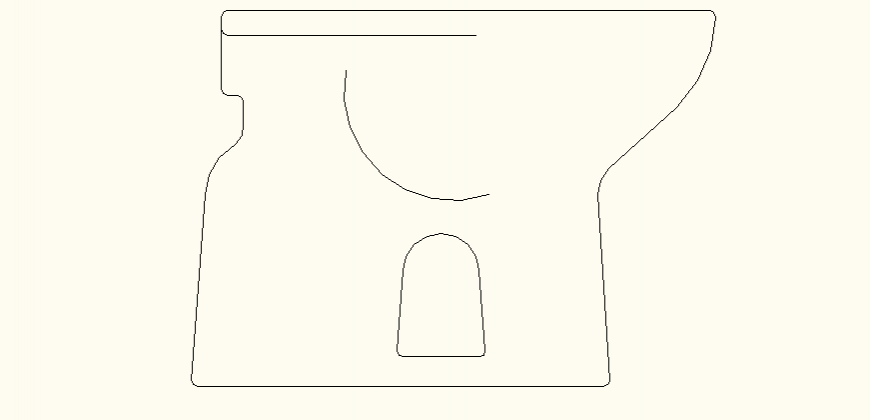 Sitting toilet detail plan dwg file