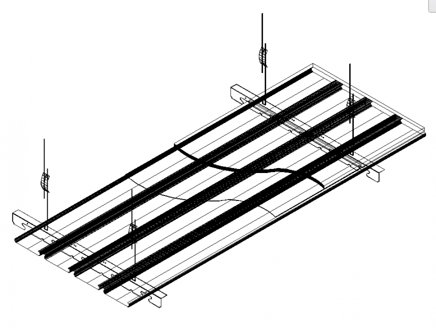 Slab isometric plan detail dwg file