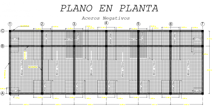 Slab plan detailed dwg file.