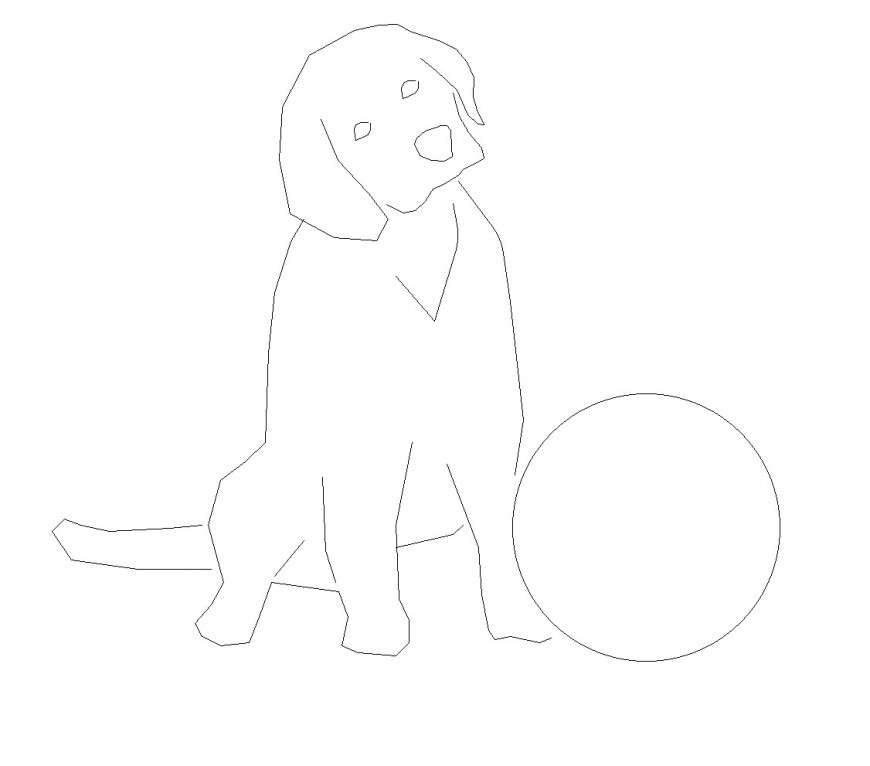 Small dog plan autocad file