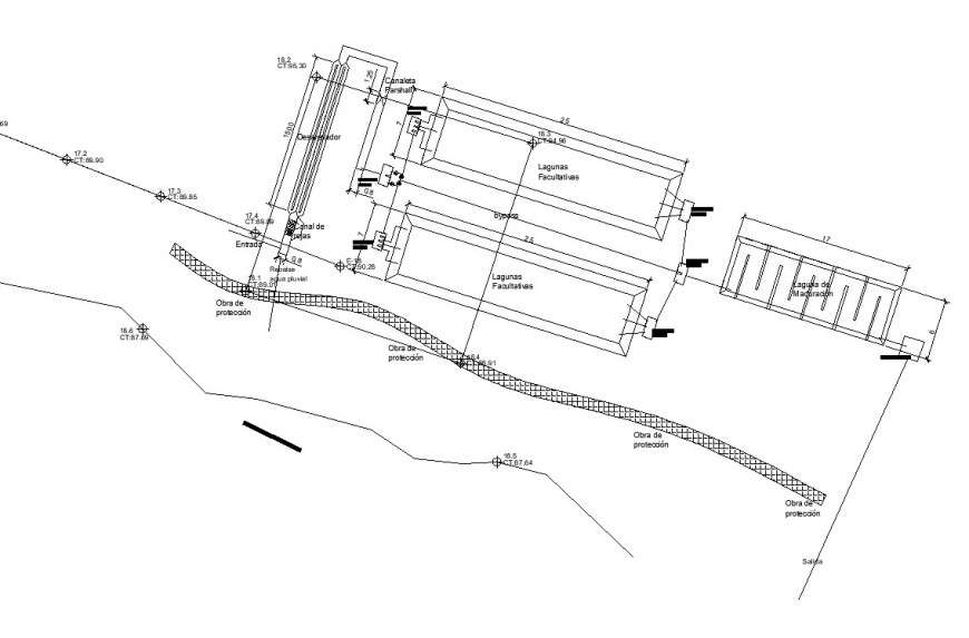 smch treatment plant drawing in dwg file.