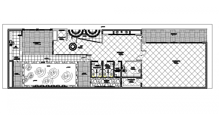 Social house plan autocad file