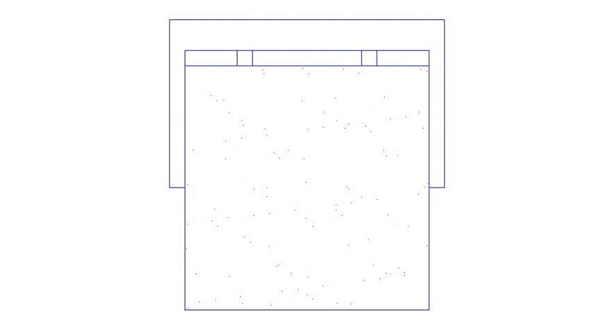 Square shape chair design details elevation autocad file