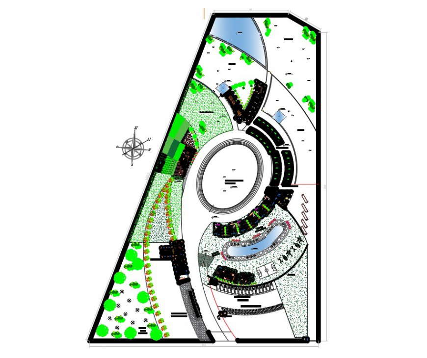 Stable detail elevation plan view layout file