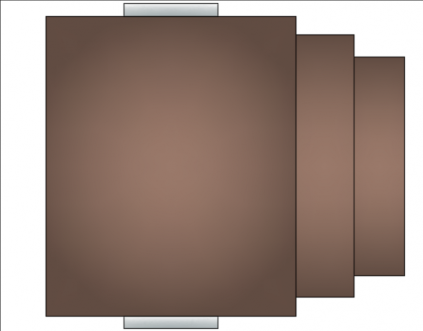 Stacking Table Set CAD Layout Drawing for Furniture Design
