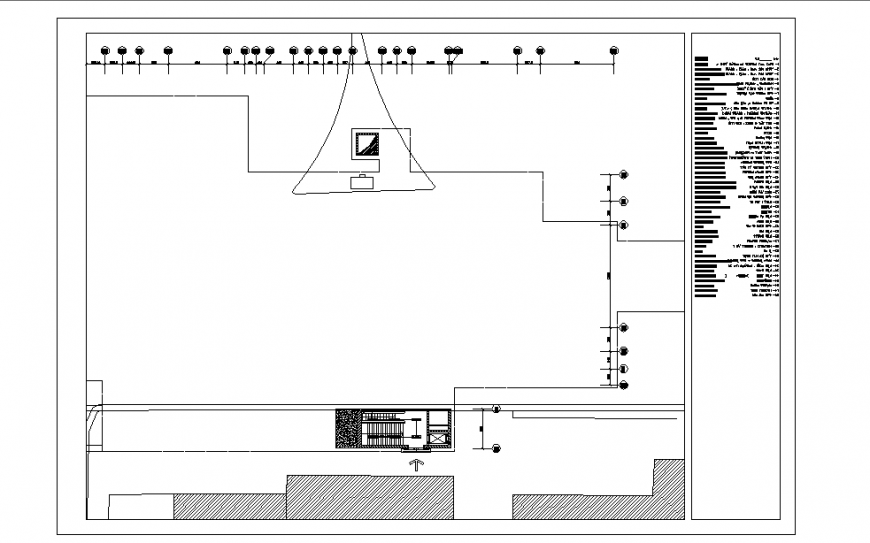 Stair detail drawing in DWG file