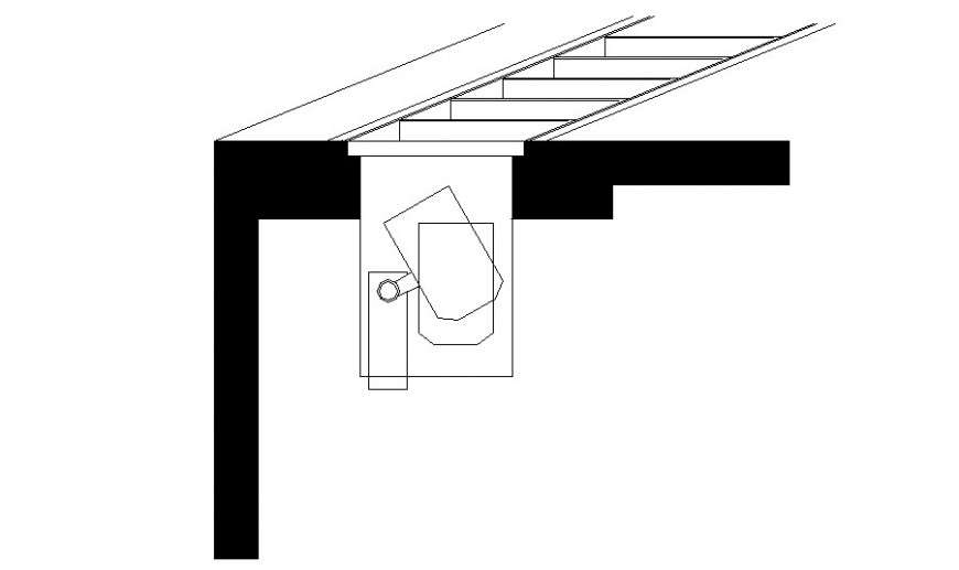 Staircase elevator drawings 2d view autocad file