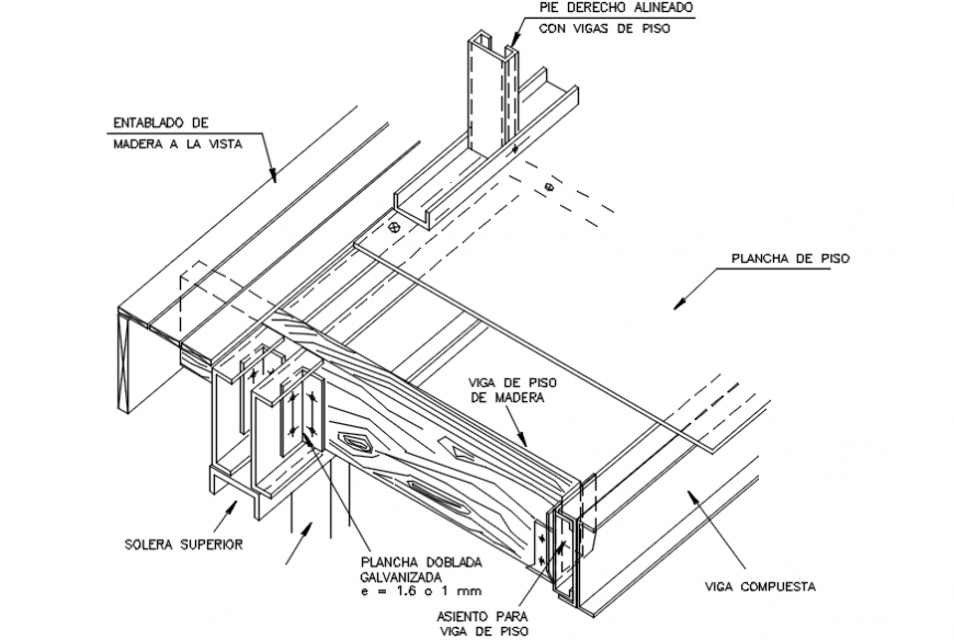 Steel frame construction system dwg file