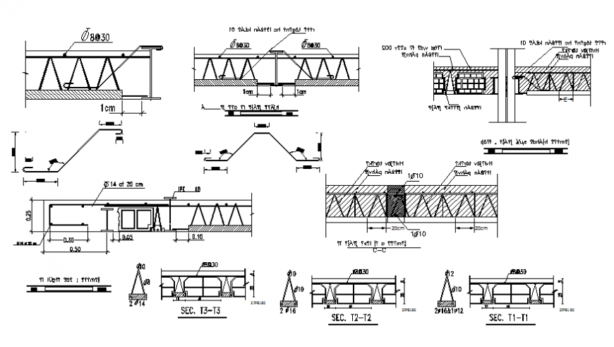 Steel framing section plan layout file
