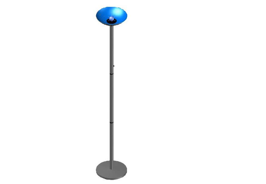 Street light front 2d detailing dwg file