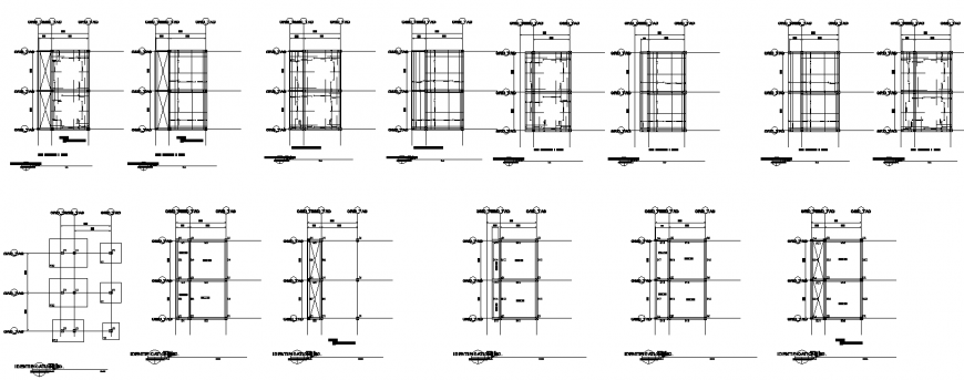 Structural drawing plan detail dwg file.