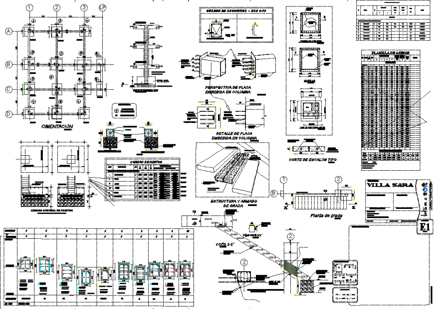 Structural plan detail dwg file.