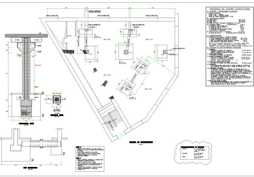 Structural reinforcement half boot and column autocad file
