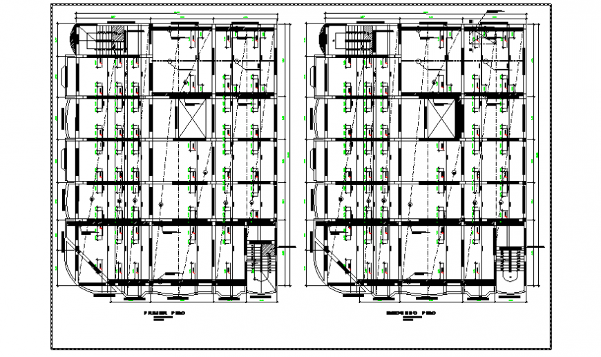 Structure design of lodging house design drawing
