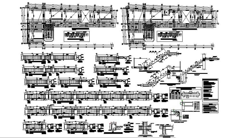 Structure drawing of hotel and restaurant in dwg file.