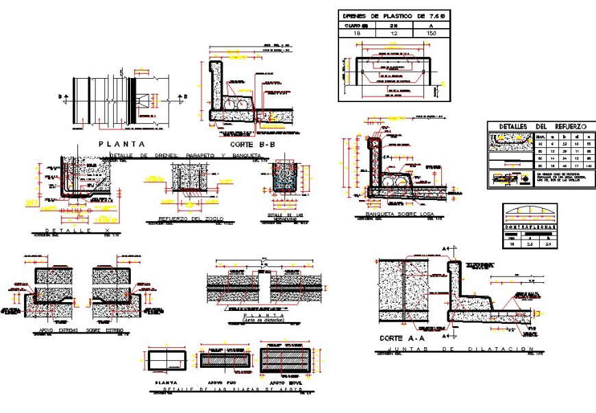 Structures foundation detail dwg file