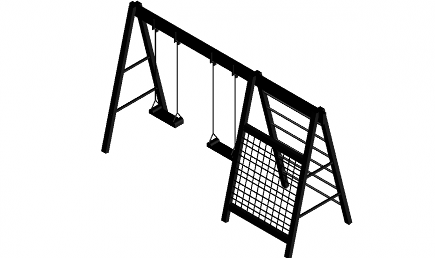 Swing plan detail dwg file.