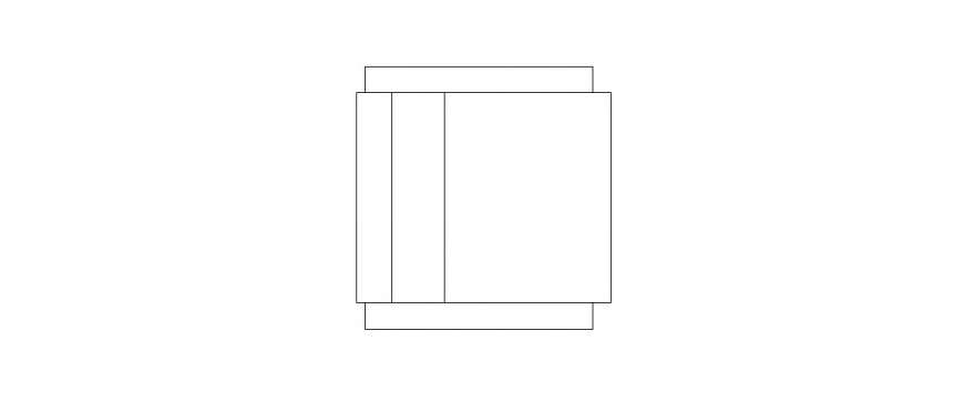 Table 2d top view elevation block cad drawing details dwg file