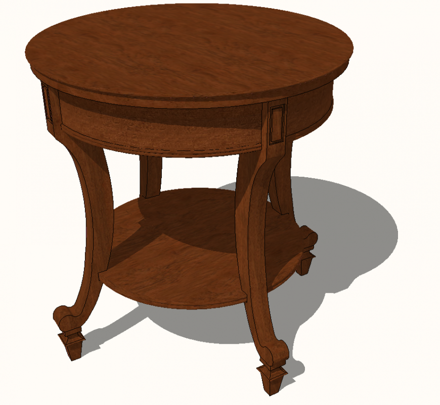 Table plan with detail dwg file.