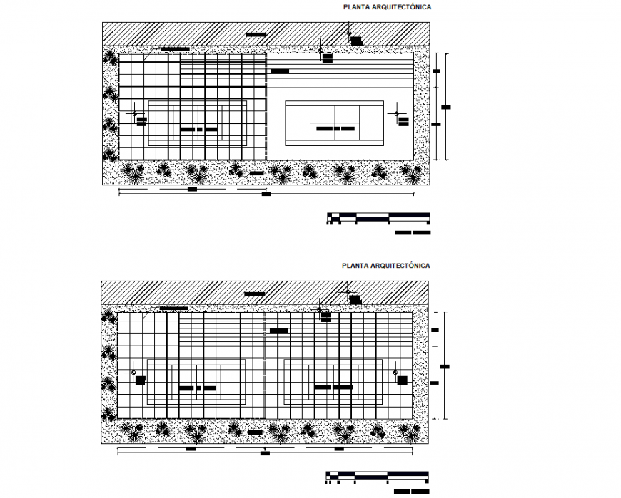 Tennis court planning detail dwg file