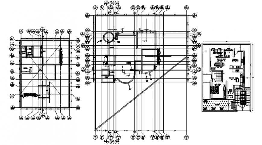 Terrace detailing and house plan concept detail