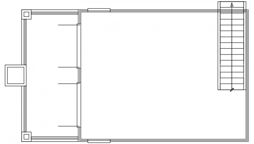 Terrace detailing top view layout
