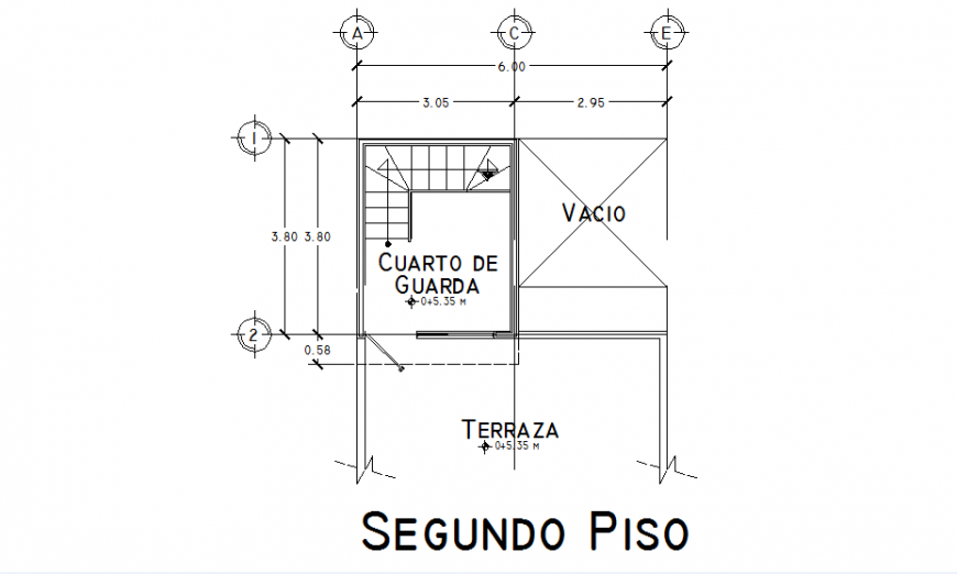 Terrace floor house plan